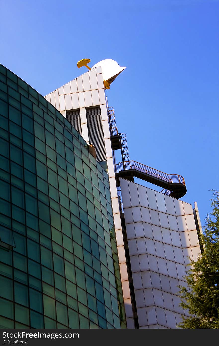 Modern building with many windows