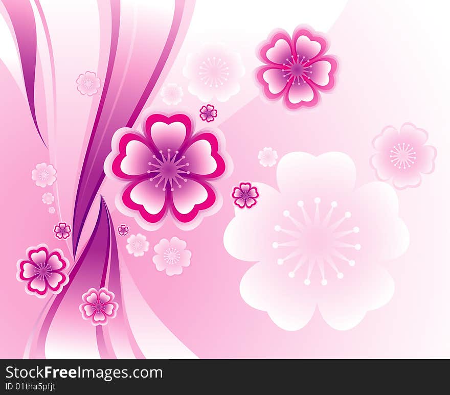 Colorful petals Background