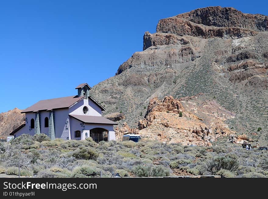 Guajara on Teneriffa with chapel