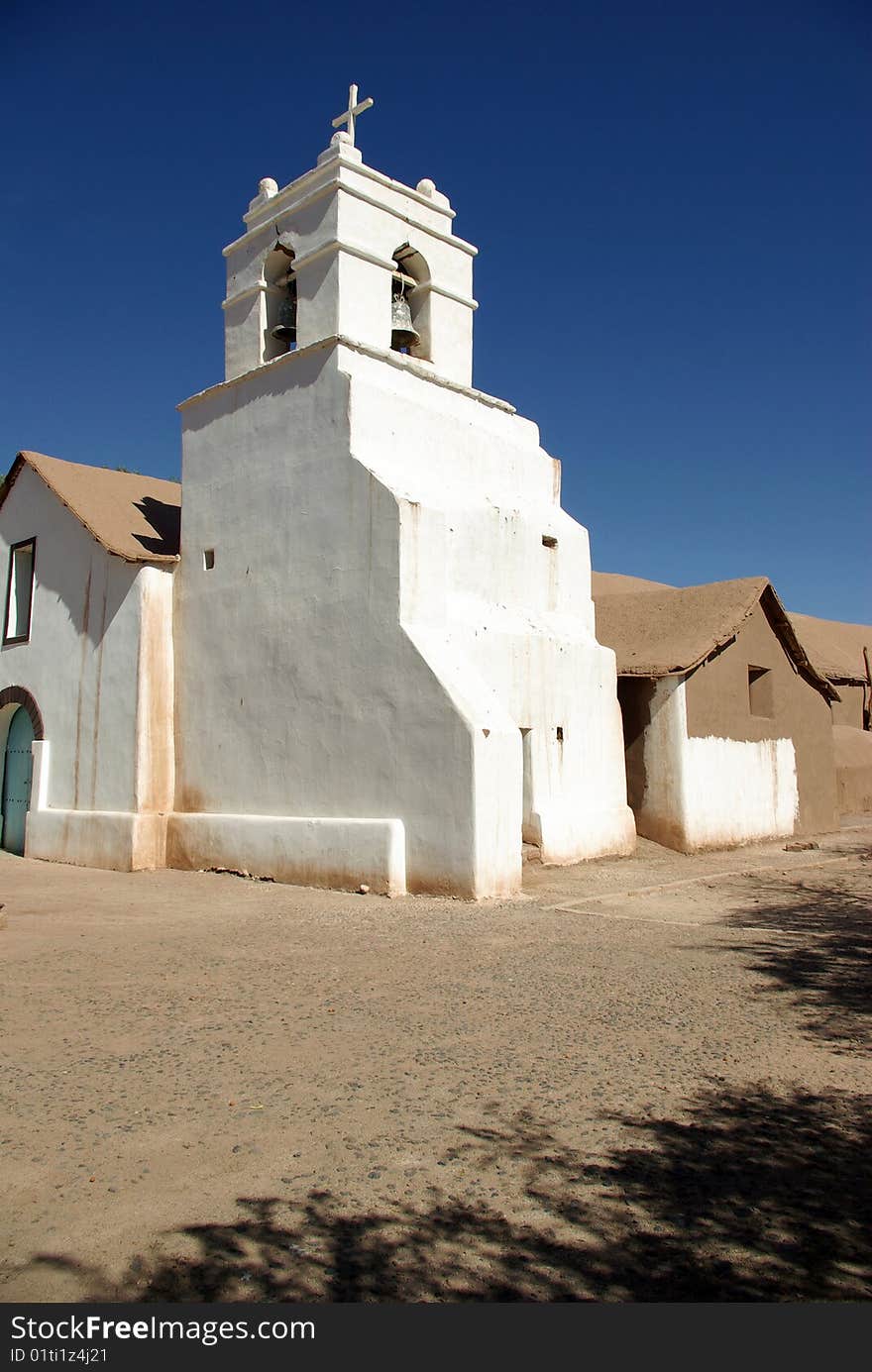 Very old church in San Pedro de Atacama, Chile. Very old church in San Pedro de Atacama, Chile.