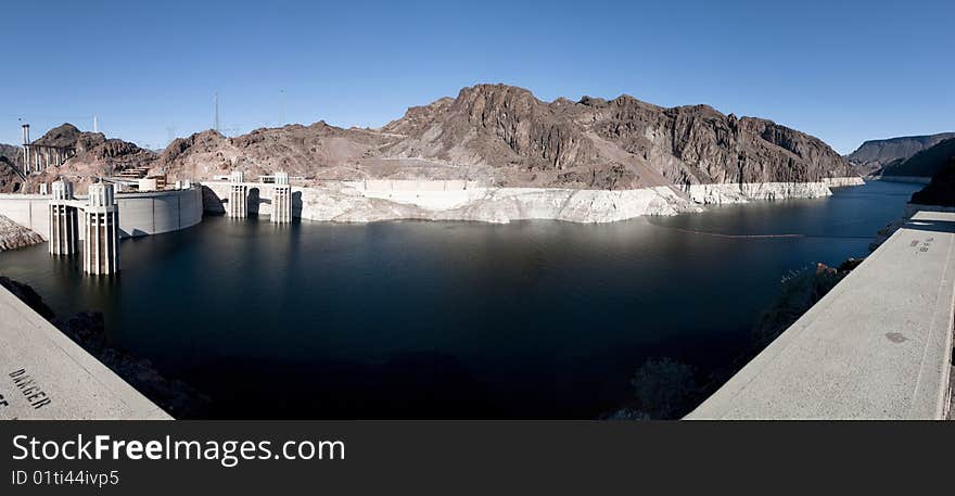 A view of the Hoover Dam in Arizona, United states. A view of the Hoover Dam in Arizona, United states