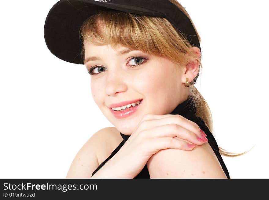 Smiling teenage girl