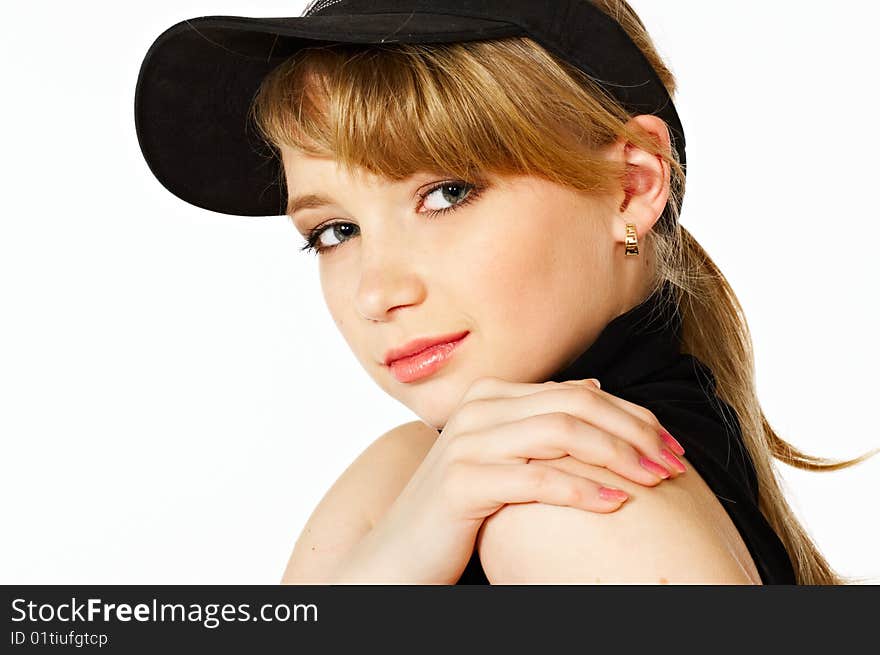 Closeup of a beautiful teen girl with blonde hair. Closeup of a beautiful teen girl with blonde hair