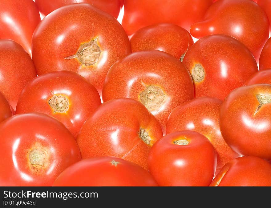 Red tomatoes as abstract background