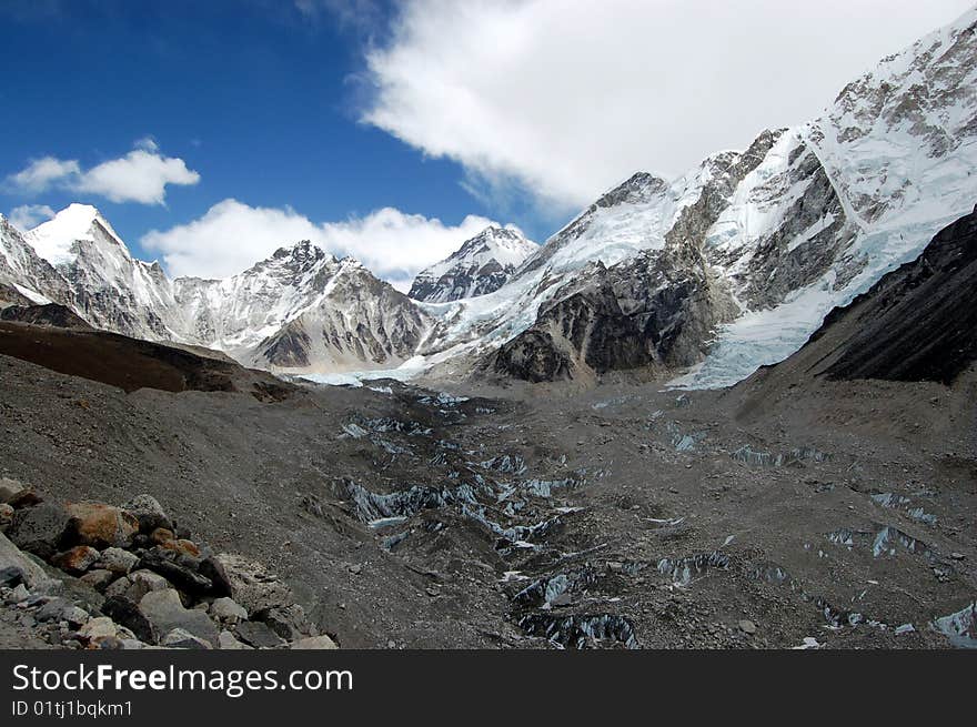 Solo Khumbu glacier