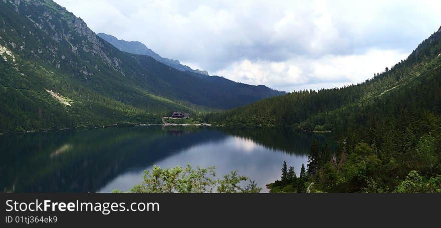 Neighbourhoods of Morskie Oko in The Tatra National Park. Neighbourhoods of Morskie Oko in The Tatra National Park.