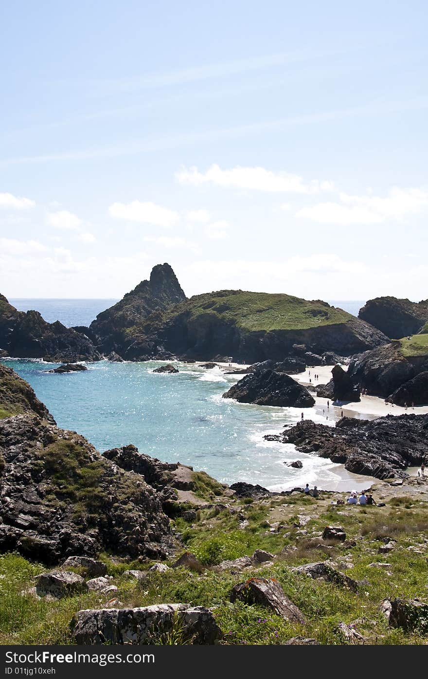 Kynance Cove in Cornwall,England