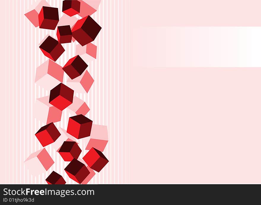 Cubes Background Vector