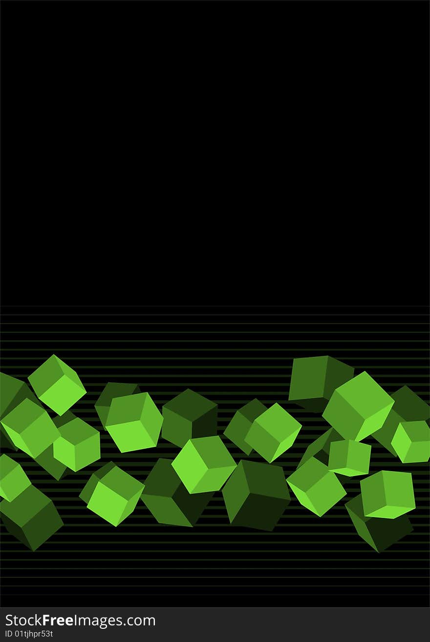 Cubes Background Vector