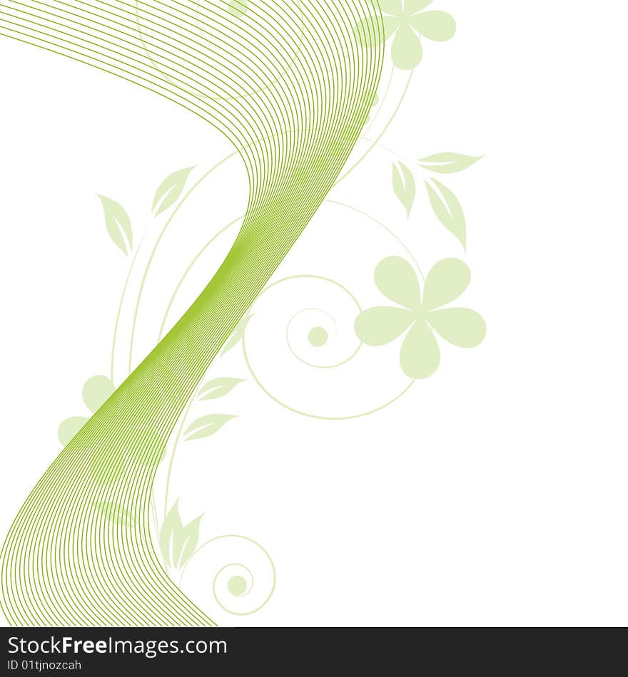 Abstract floral background with place for your text