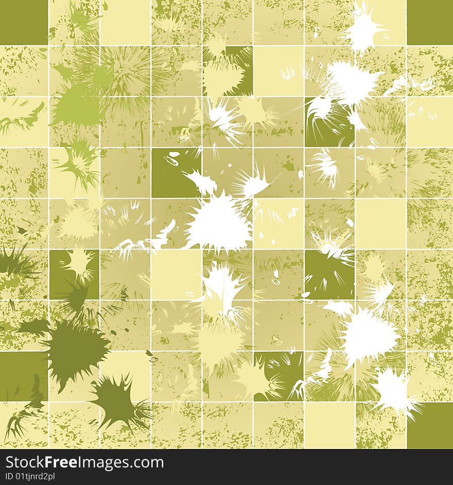 Abstract grunge mosaic tiles raster