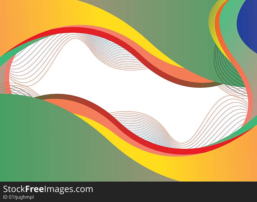 Abstract multicolor wavy line background. Abstract multicolor wavy line background