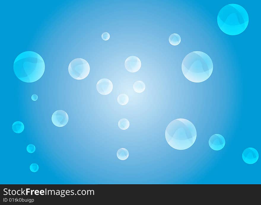 Abstract blue bubble background best for your background use