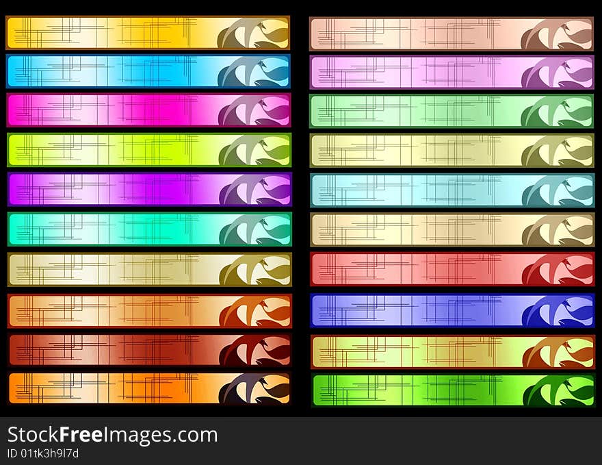 Set Of Twenty Banners