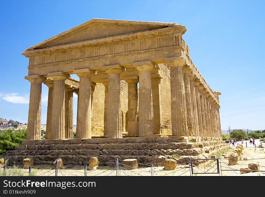 Temple of jupiter in Sicily Italy. Temple of jupiter in Sicily Italy