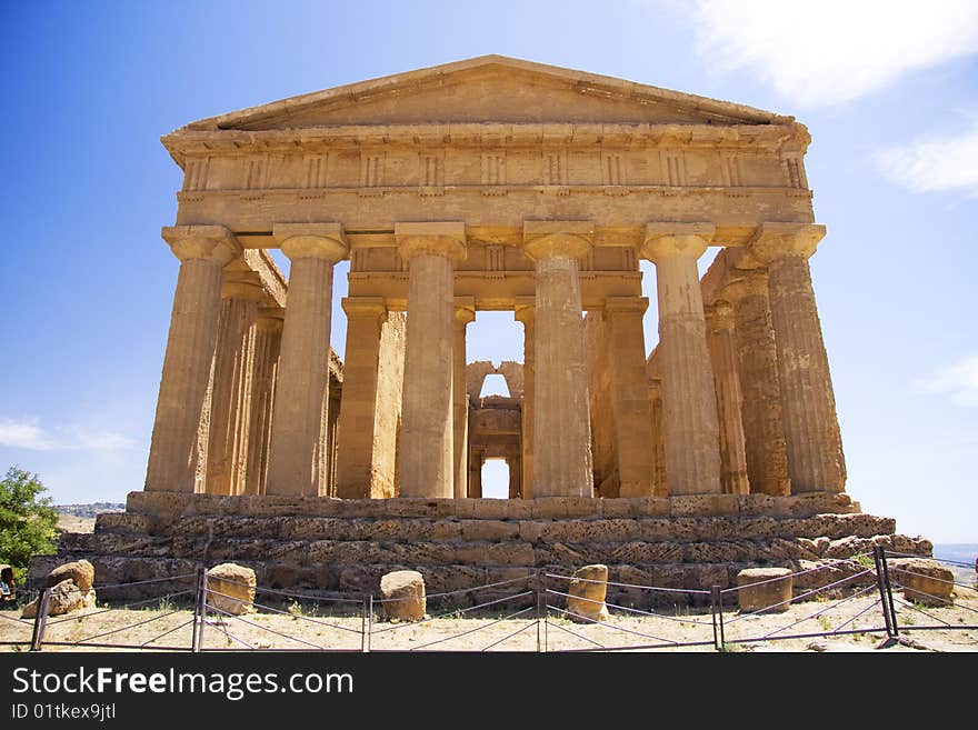 Temple of jupiter in Sicily Italy. Temple of jupiter in Sicily Italy