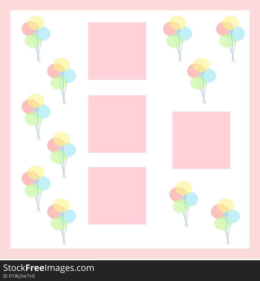 Party balloon scrapbook