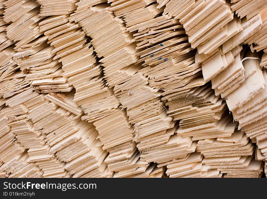 Pile Of Wooden Shingles