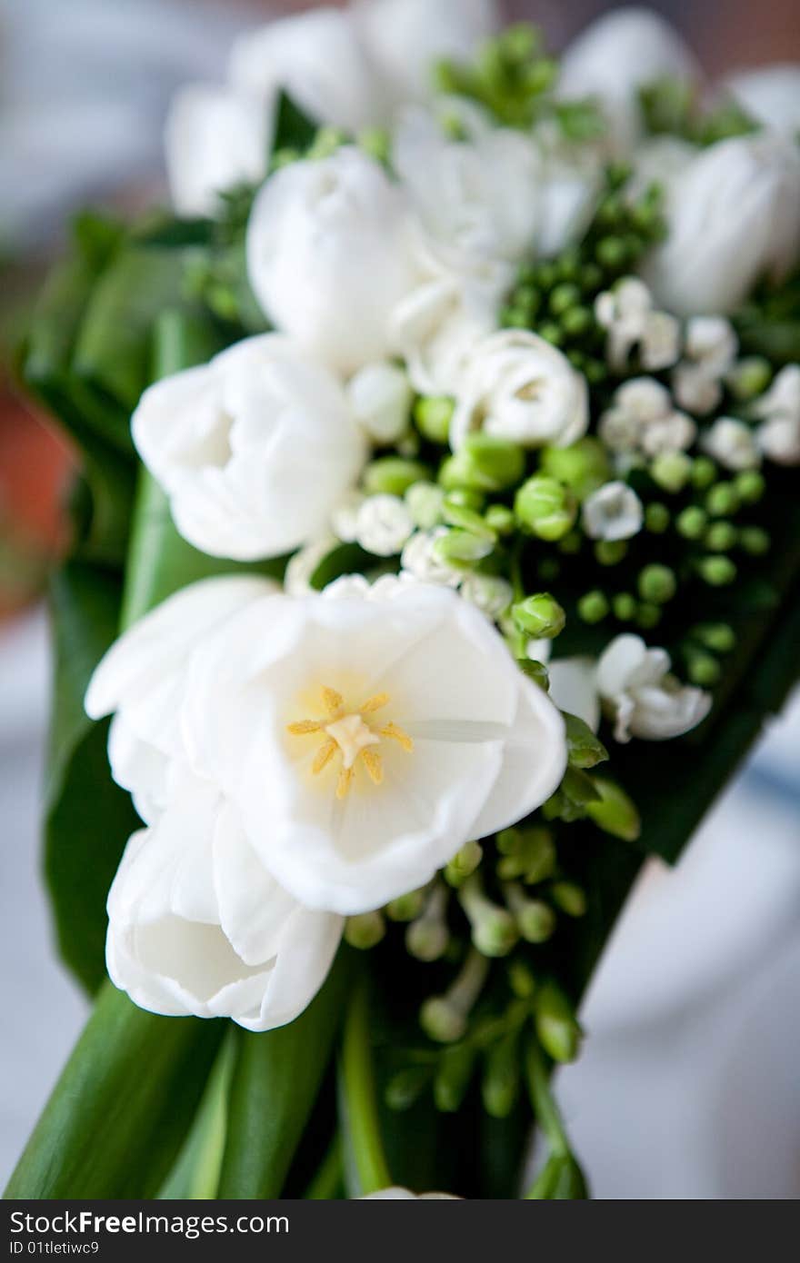 Wedding Bouquet Of White Flowers