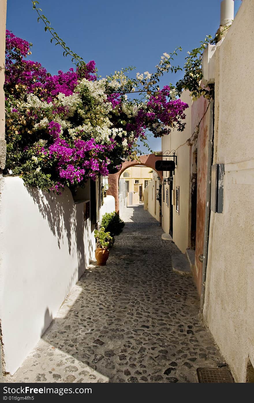 A greek passage roaming through a small greek village