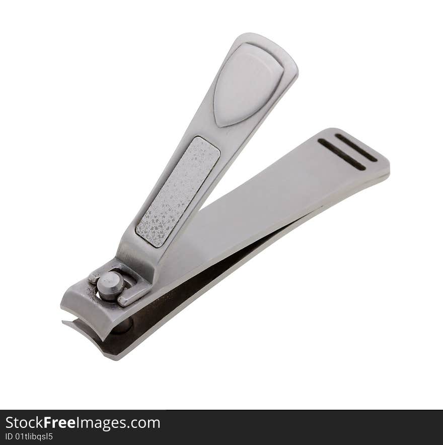 Fingernail clipper isolated on white