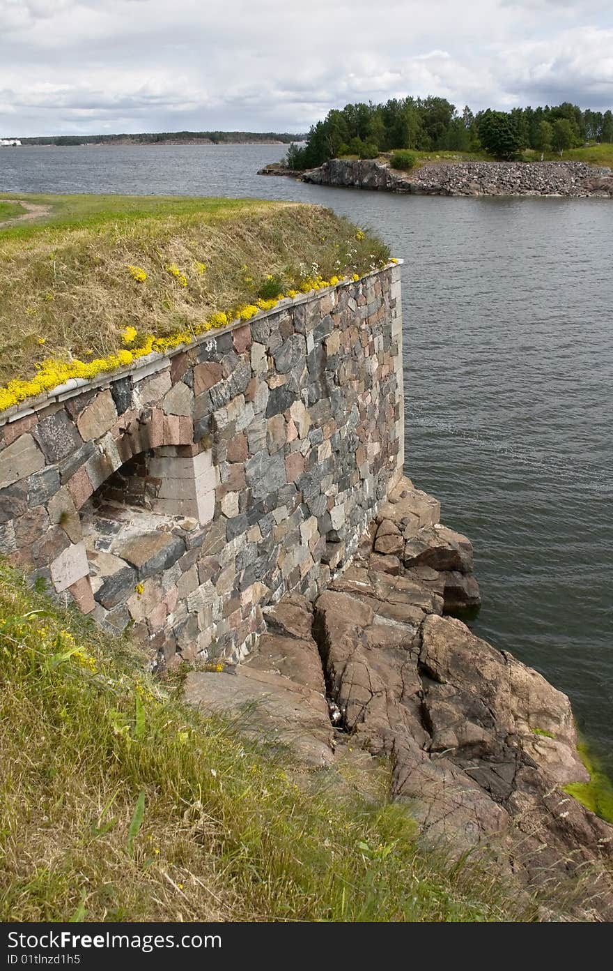 Ford Stone Wall above Sea