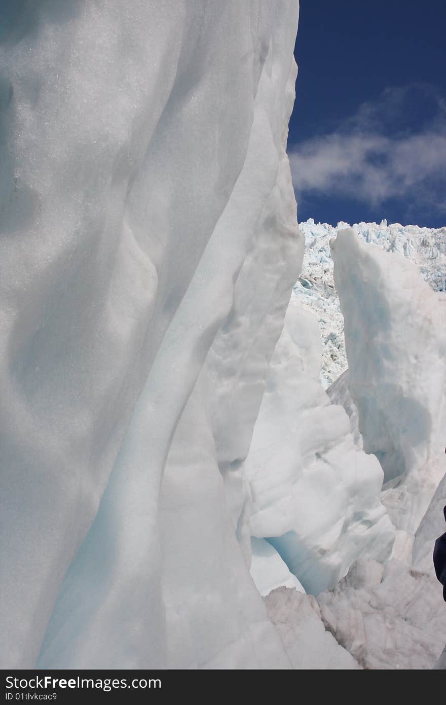 Ice on glacier