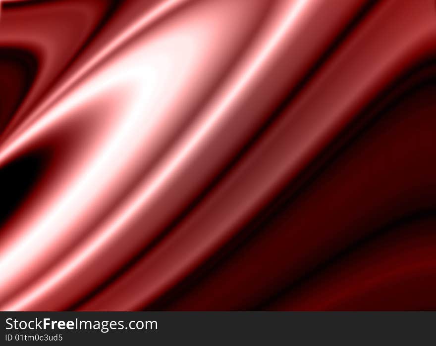 Digital creation of a silky red abstract background. Digital creation of a silky red abstract background.