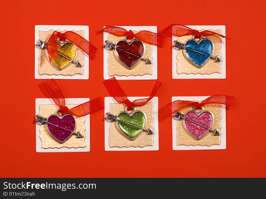 Hearts forms for holiday congratulation