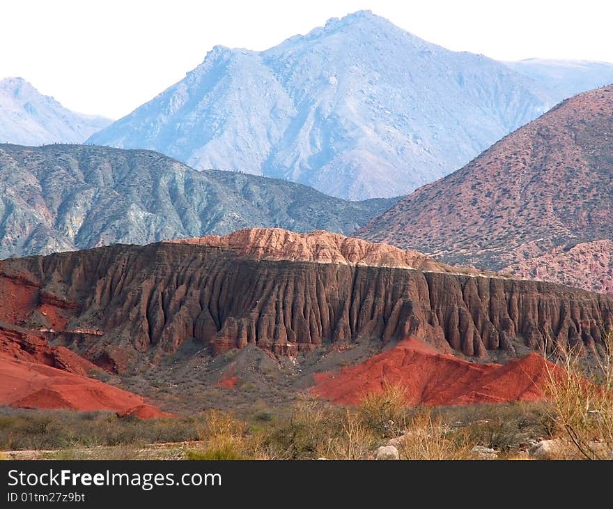 Colorful mountains