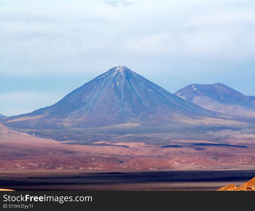 Volcano Licancábur in Atacama Desert, Chile