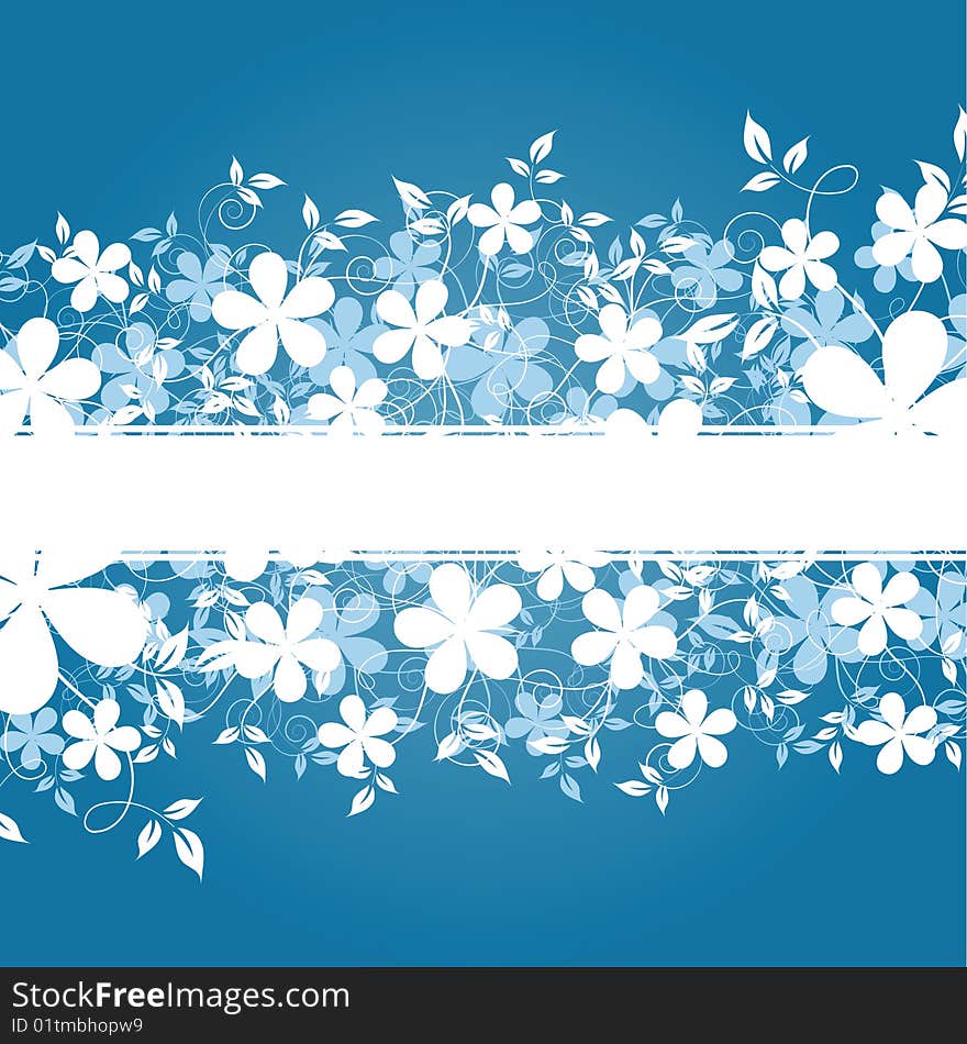 Abstract flowers background with place for your text