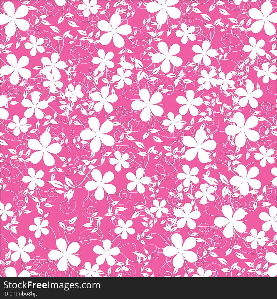 Abstract flowers background with place for your text