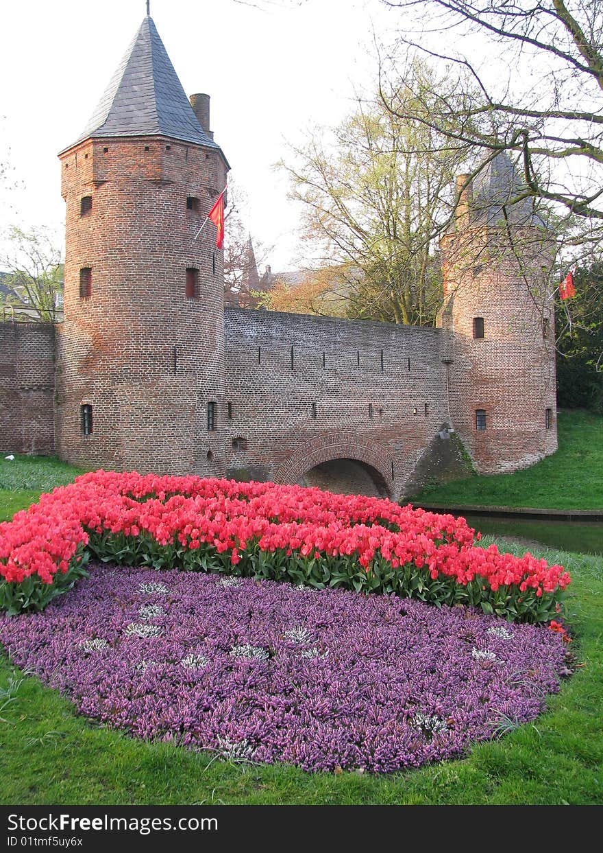 A middle age city gate of Amersfoort, Netherlands.