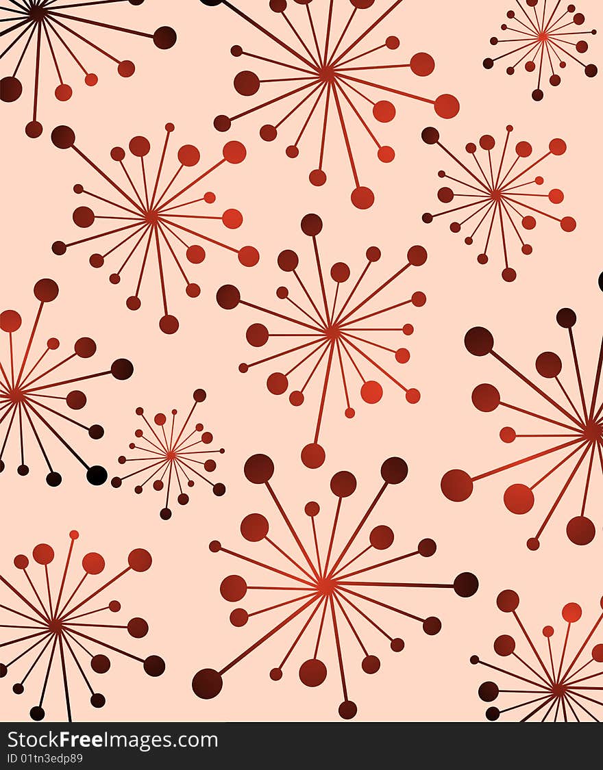 Seamless floral background. Vector illustration.