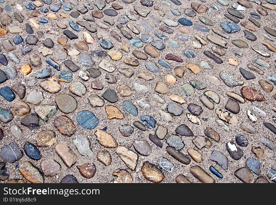 Texture of ancient block pavement. Texture of ancient block pavement