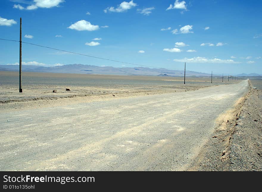 Road in the Atacama Desert