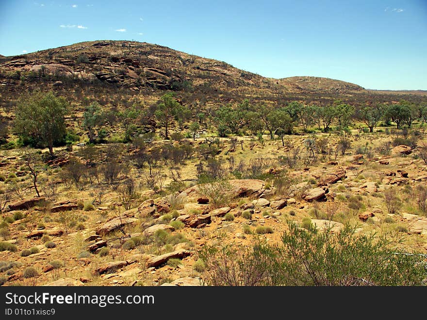 The way to Mount Zeil - MacDonnell Ranges, Northern Territory, Australia. The way to Mount Zeil - MacDonnell Ranges, Northern Territory, Australia.