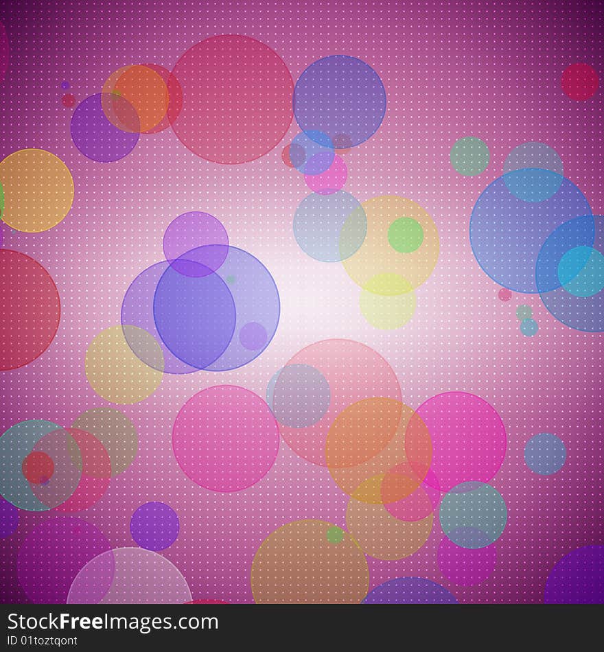 Abstract colorful circle background