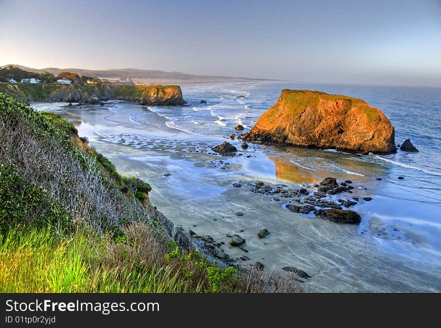 Rocks in the beach