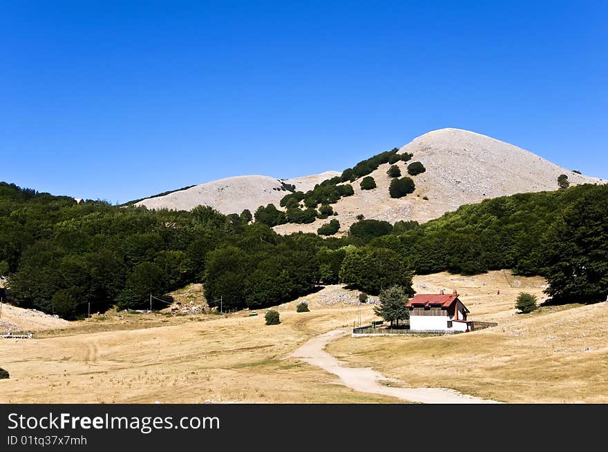 Piano Battaglia, Sicily. A mountain House. Piano Battaglia, Sicily. A mountain House