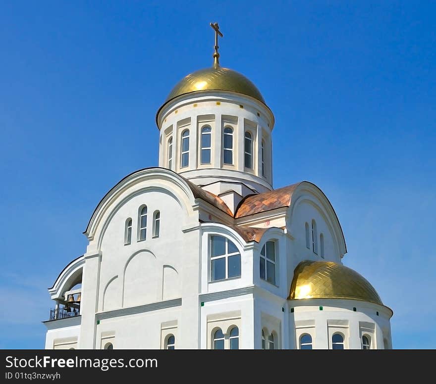 Temple for the sake of Archistratigus Michael. Average Urals Mountains, Sverdlovsk area, the city of Revda. The temple has been destroyed in 1964 and restored in 2009.