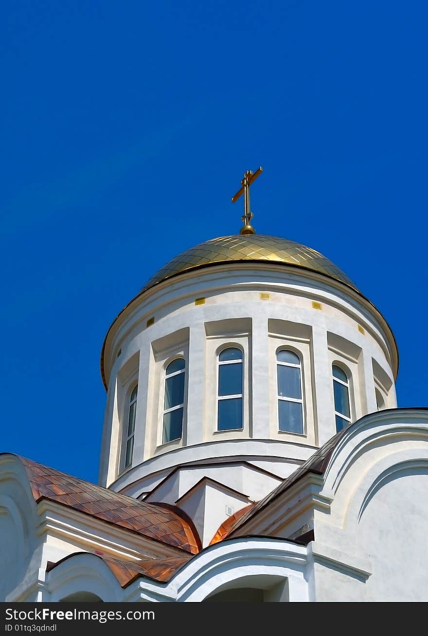 Temple for the sake of Archistratigus Michael. Average Urals Mountains, Sverdlovsk area, the city of Revda. The temple has been destroyed in 1964 and restored in 2009.