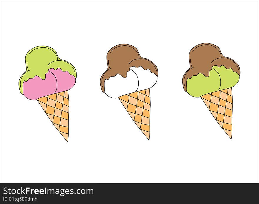 Colorful Ice Cream