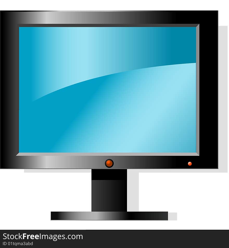 Display with a shadow on a white background. Display with a shadow on a white background