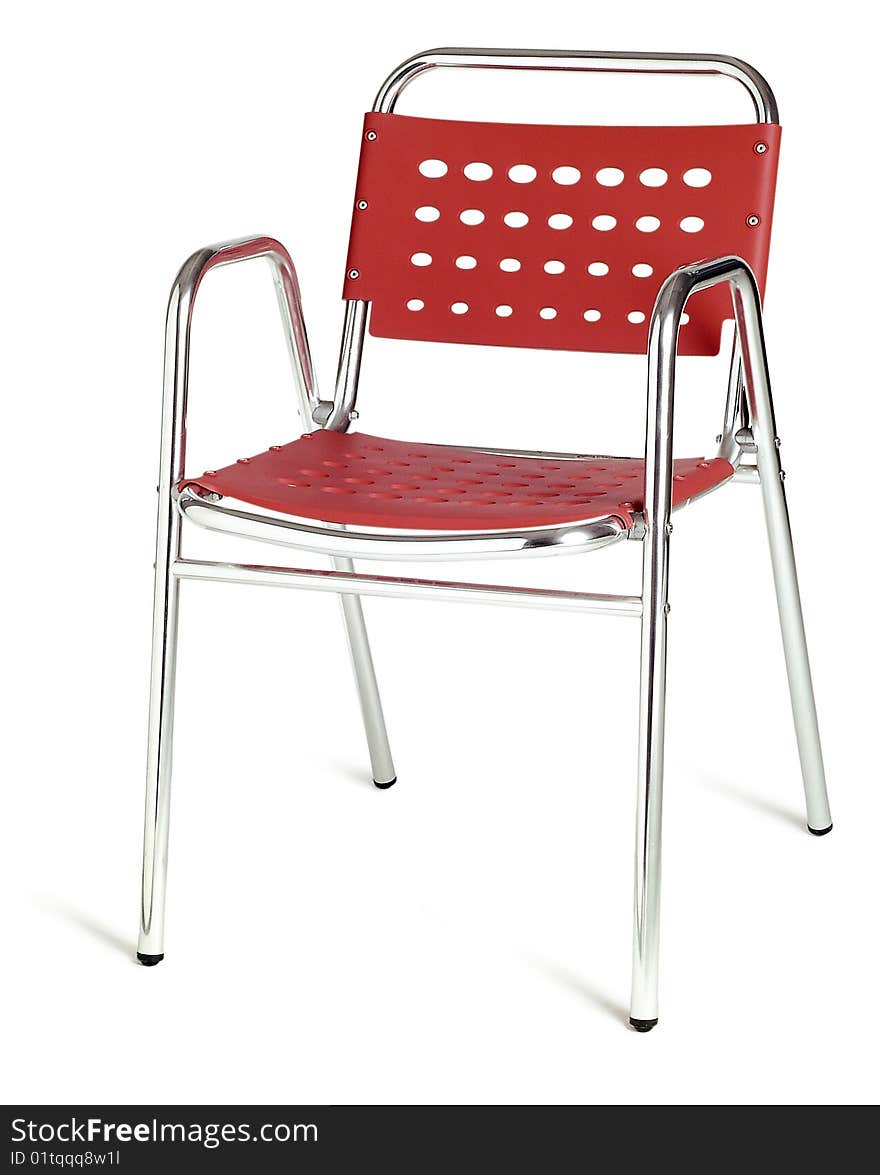 Red cafe chair