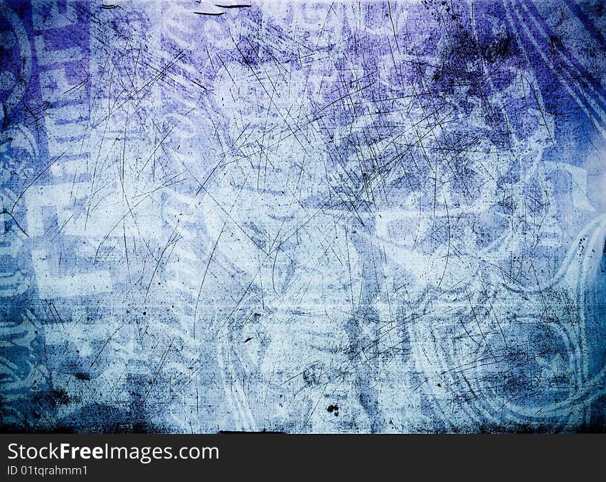 Grunge background blue