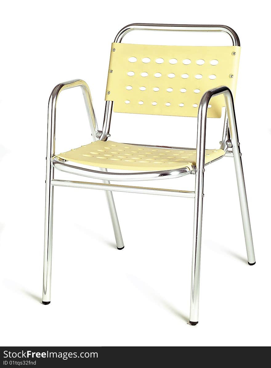 Yellow cafe chair