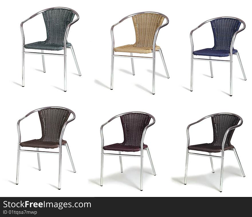 Six cafe chairs