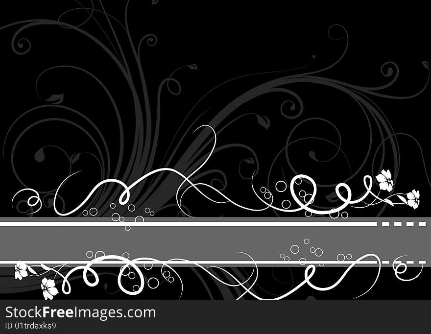 Floral Abstract Banner